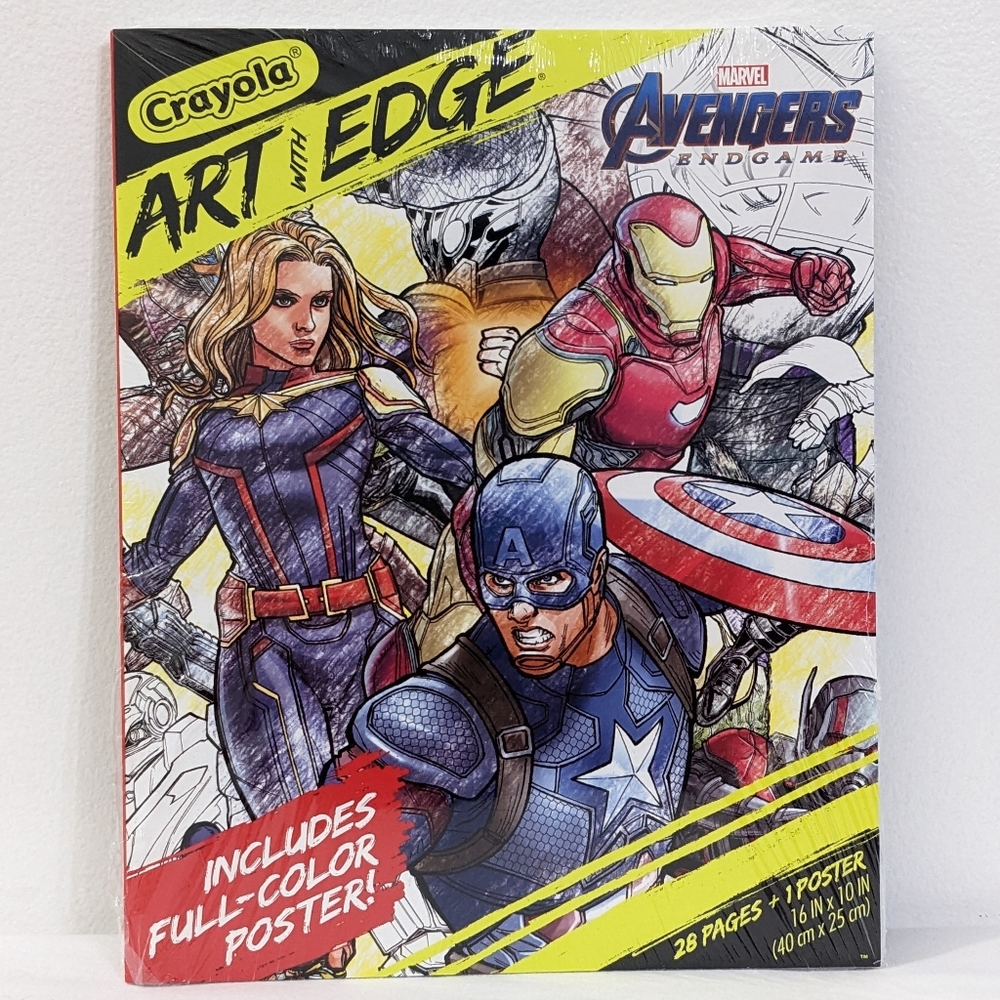 NEW Marvel Avengers Crayola Coloring Book With 1 Poster Included